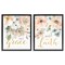 Stupell Industries Spiritual Phrases on Florals 2pc Floating Frame Set Design by Carol Robinson